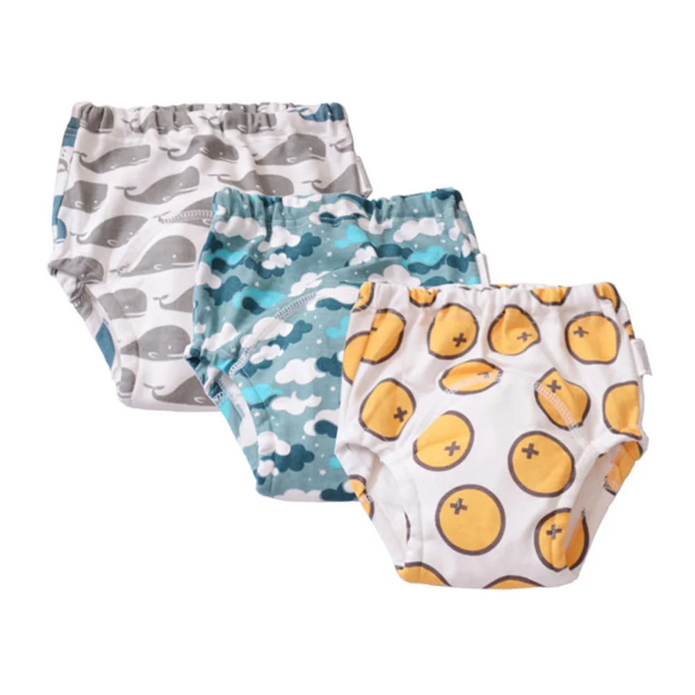 3 упаковки хлопковые тренировочные штаны 4 слоя Многоразовые Детские для горшка