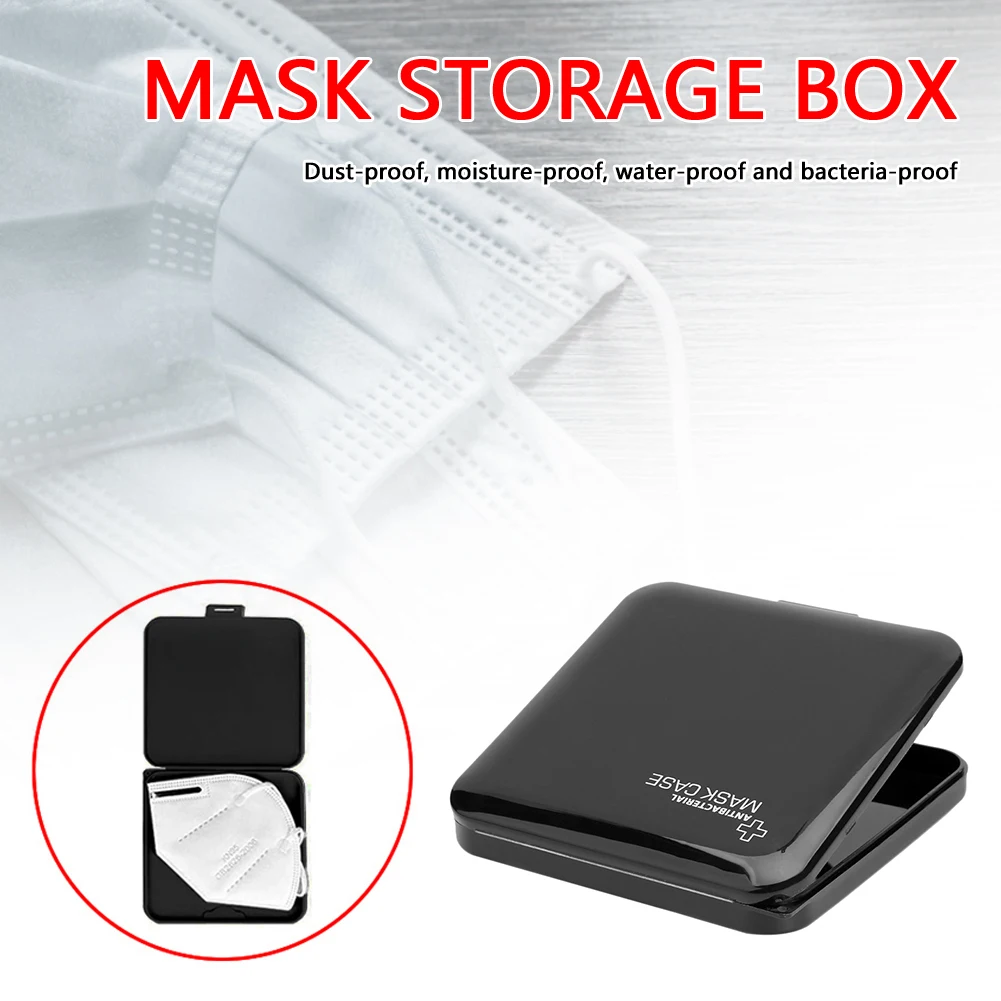 

Portable Mask Storage Box Mini Waterproof Portable Disposable Dust Medicine Case Foldable Waterproof Storage Clip
