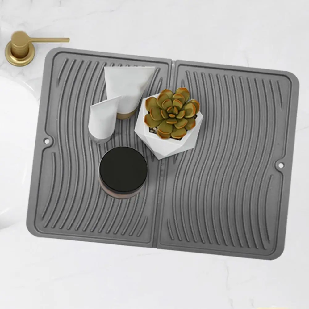 Новый Многофункциональный силиконовый коврик для сушки термостойкий 40x30 см