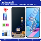 Оригинальный ЖК-дисплей 6,67 дюйма AMOLED для Asus Zenfone 7 ZS670KS I002D, сенсорный экран для Asus Zenfone 7 Pro ZS671KS