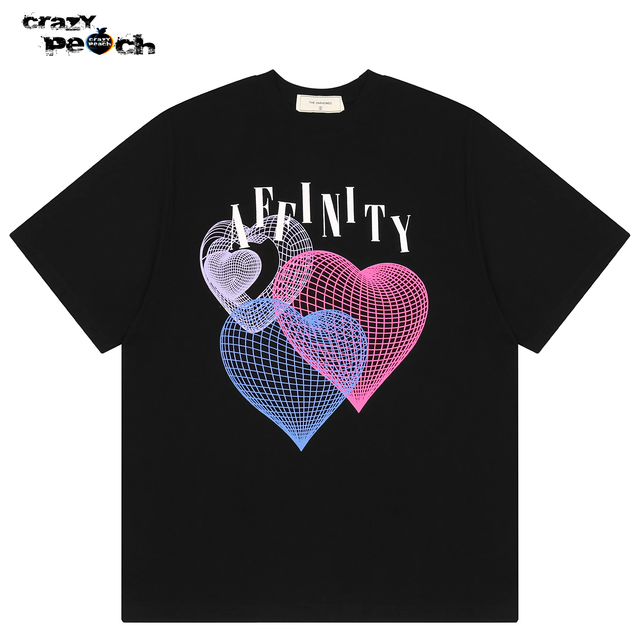 

Unisex Street Wear Heart Prints Men Clothing Harajuku Shirt TShirts Paint Drop Shoulder Graphic Tshirts Gothic Oversized Tops
