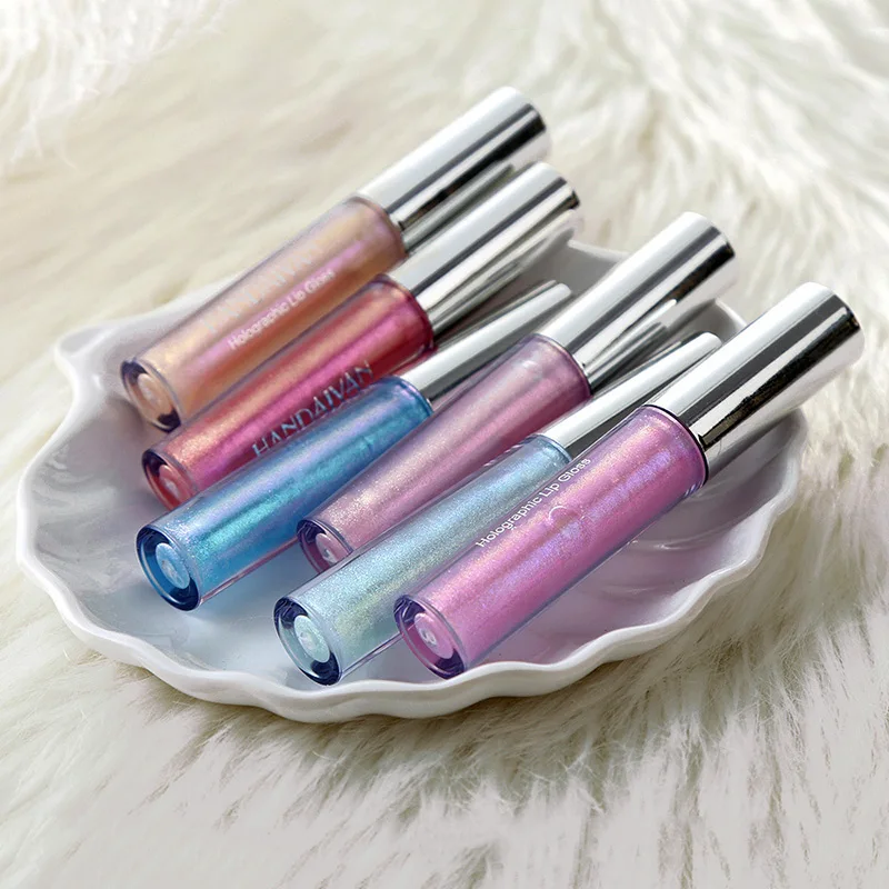 3 мл! Бесплатная доставка! Блестящие жидкость для губ голографическая