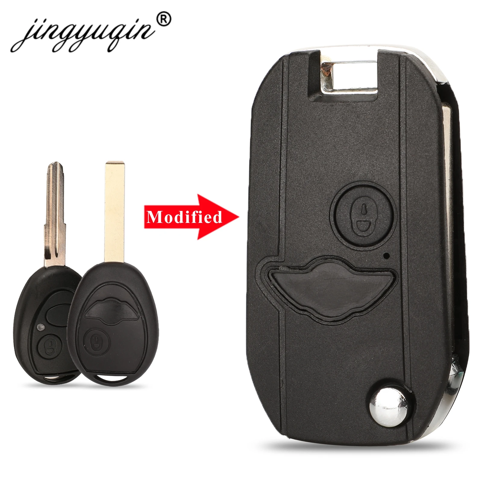 Jingyuqin изменение откидная оболочка ключа дистанционного управления чехол Брелок