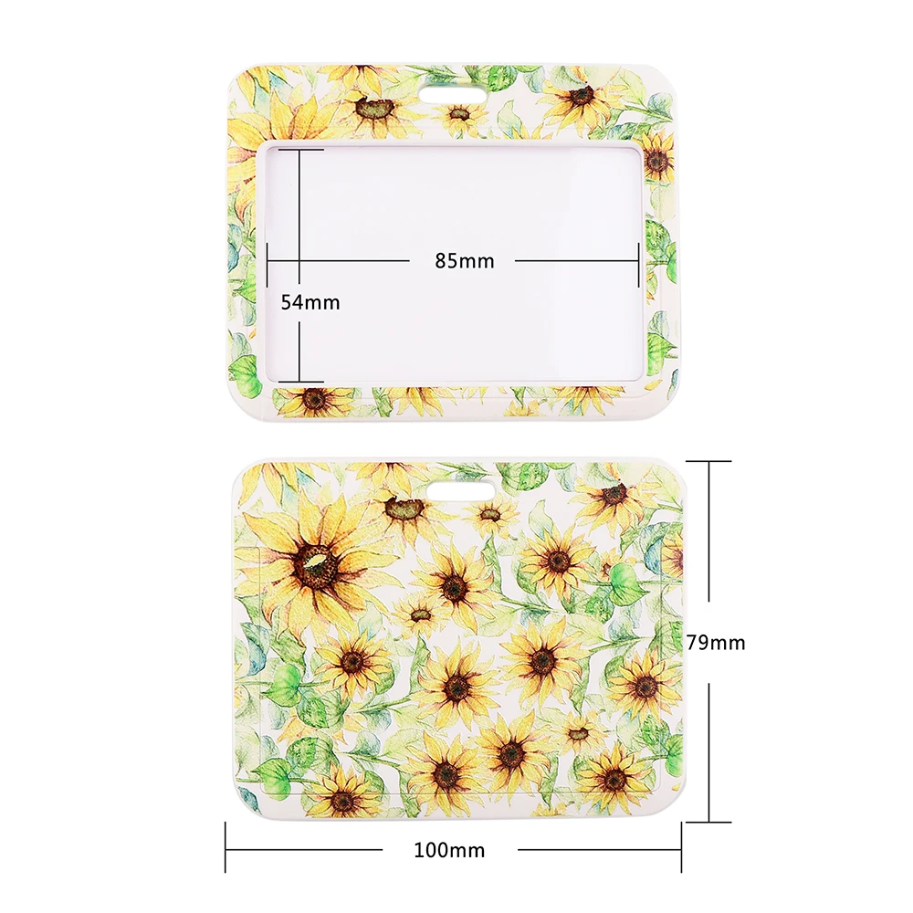 

CB675 Sunflower Office Card Set Fashion Keychain Belt Phone Lanyard Key ID Card USB Badge Holder DIY Lasso Lanyard