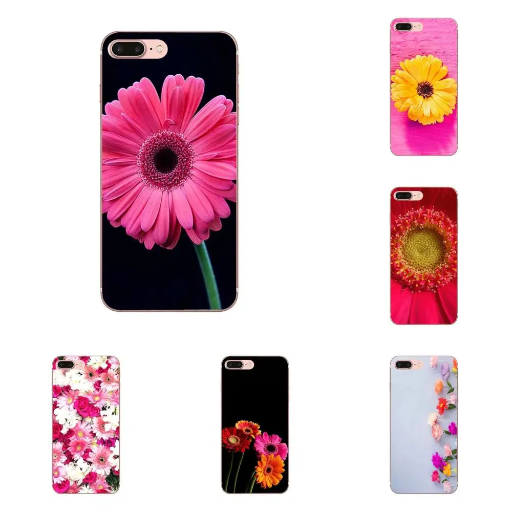 Gerbera розовые цветы для Samsung Galaxy S8 S9 S10 S20 Plus A30 A30S A40 A40S A50 A50S мягкий модный Чехол