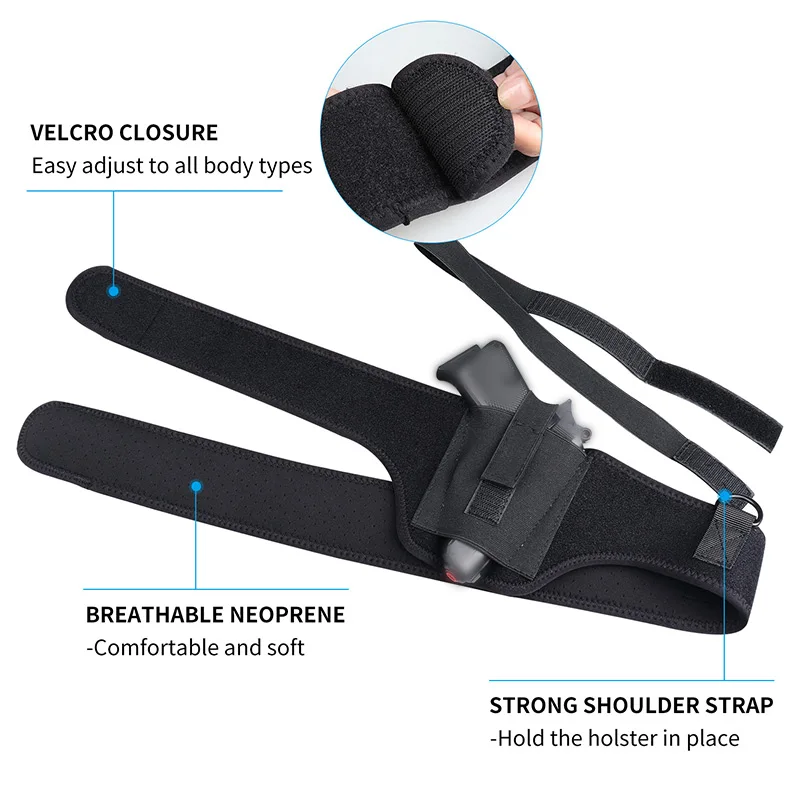 Тактическая Подмышечная полоса Пистолет Кобура универсальная поясная кобура