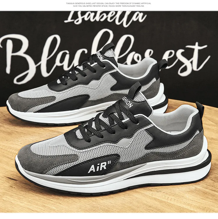

2021 spring and autumn trend men's shoes sports shoes flying woven casual shoes new Korean fashion breathable men's shoes