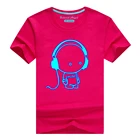 Светящаяся футболка с коротким рукавом для мальчиков 2020, футболка MK, Рождество, топы для девочек-подростков, размер От 3 до 15 лет, футболки для маленьких мальчиков