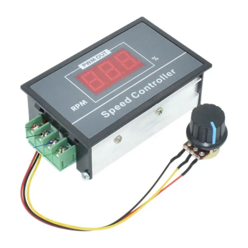 0-100 digital display stepless speed regulation 6V-60V PWM DC motor controller Switch With case(6.5) | Обустройство дома