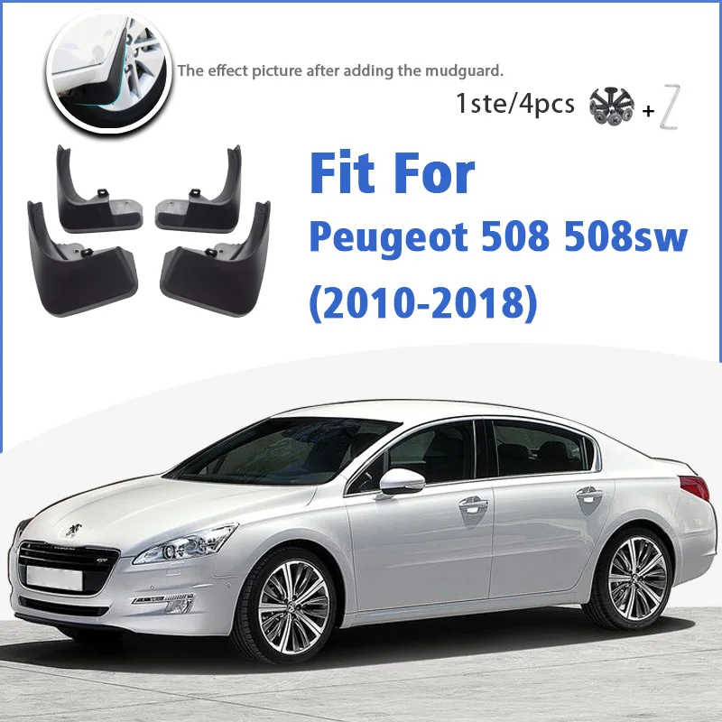 Брызговик для Peugeot 508 sw 508sw 2010-2018 2011 2012 2013 2014 2016 брызговики аксессуары крыльев