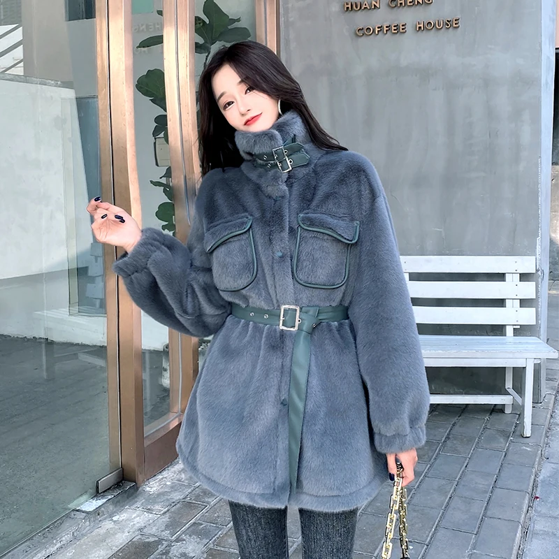 2021 new coat women's winter Korean version casual white slim fit thickened medium and long warm high-end temperament coat