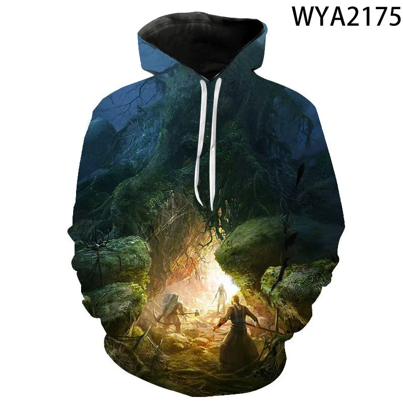 Толстовки с 3D принтом для мужчин и женщин модные худи кольцами фильмами уличная