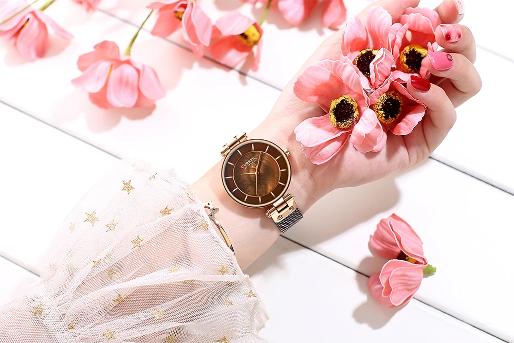 CURREN Women Watch Top Luxury Brand New Ladies Quartz Leather Waterproof Watches Reloj Mujer Girl Clock Relogio Feminino | Наручные часы