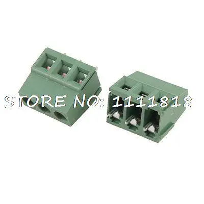 5 шт. мм шаг 3 шпильки PCB Винтовые клеммные блоки разъемы 10A | Обустройство дома