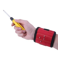 polyester magnetic wristband portable tool bag electrician wrist tool belt screws nails drill bits holder repair tool bag