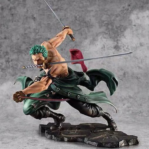 17cm Anime One Piece Model Roronoa Zoro Straw hat Classic battle PVC Action Figure Collectible Gift Toy