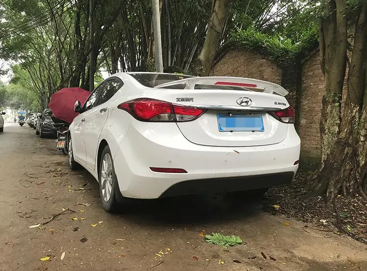 Спойлер для Hyundai Elantra 2012-2016 спойлер TF светодиодный Ной подсветкой из АБС-пластика