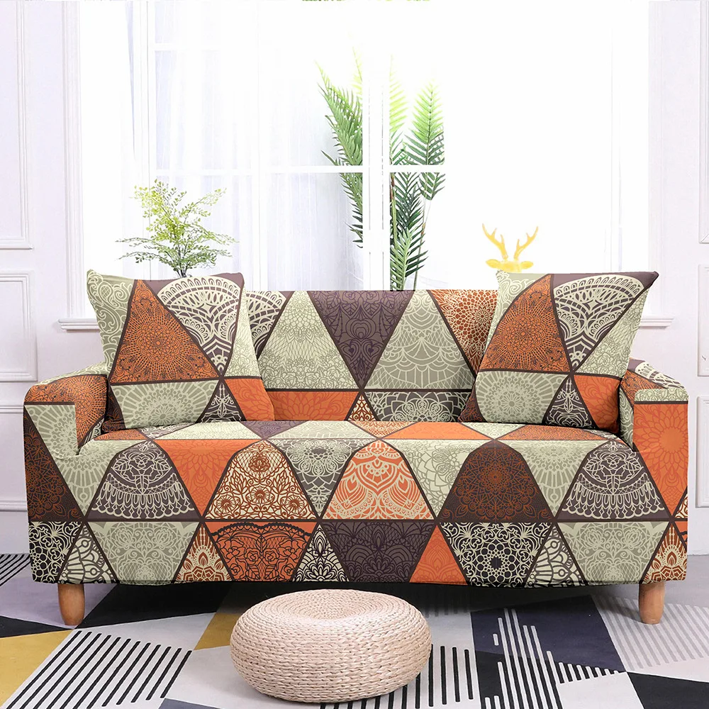 

Богемные Чехлы для дивана с мандалой для гостиной, секционный угловой чехол для дивана, эластичный чехол для дивана L-образной формы, чехол д...