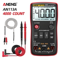 aneng an113a digital multimeter true rms with temperature tester 4000 counts auto ranging acdc transistor voltage meter