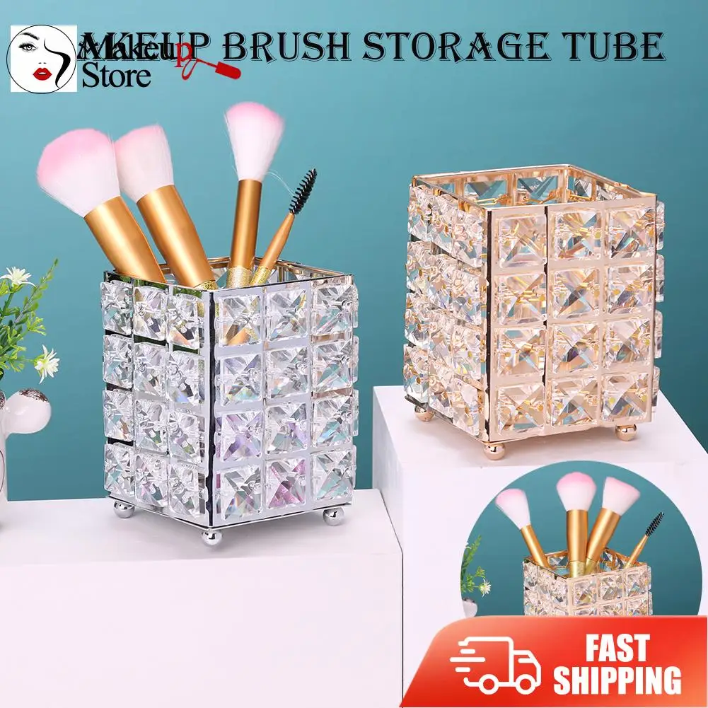 В европейском стиле элегантные металлические Кристальные кисти для макияжа