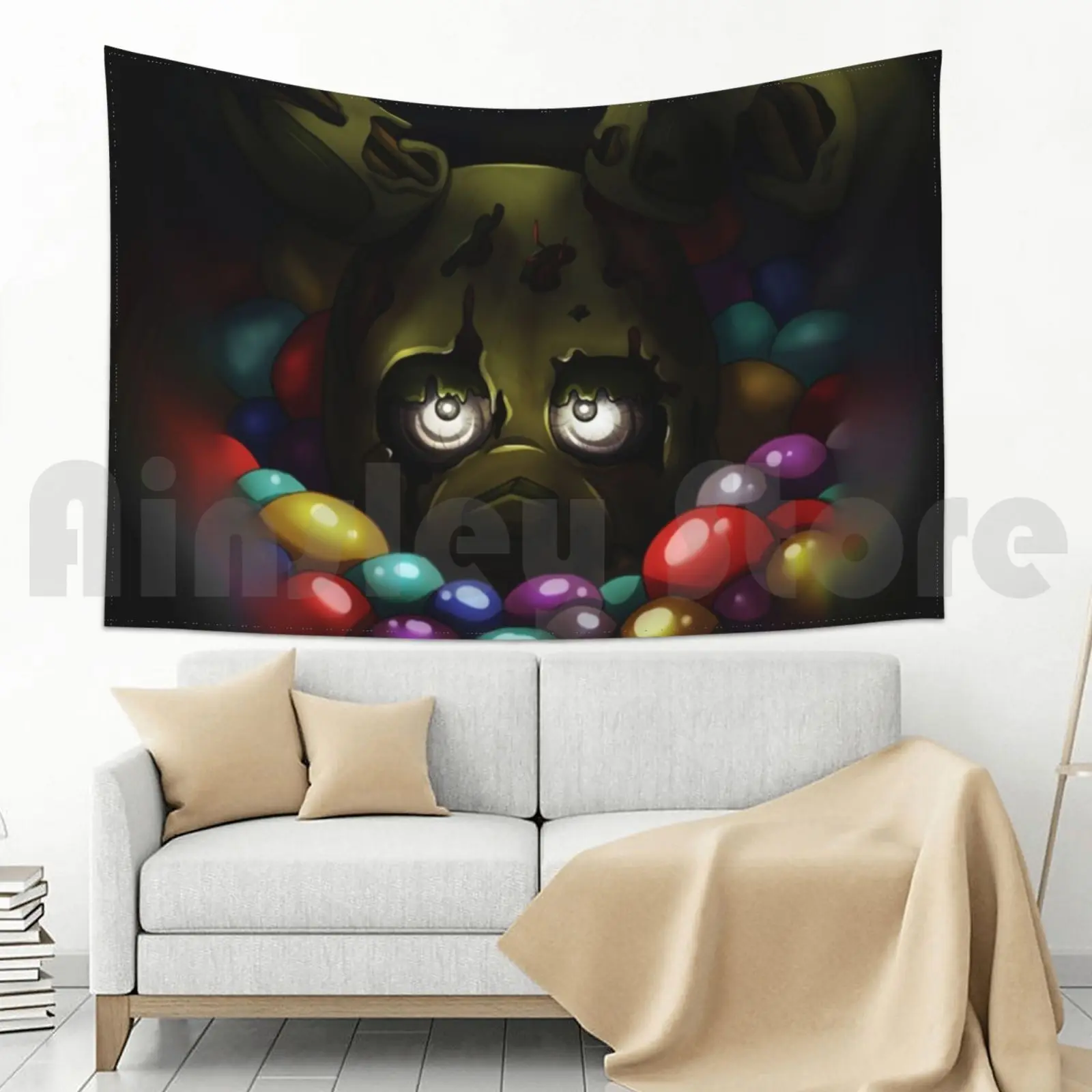 Springtrap-гобелен под заказ Springtrap Fnaf Fnaf3 пять ночей в яме |