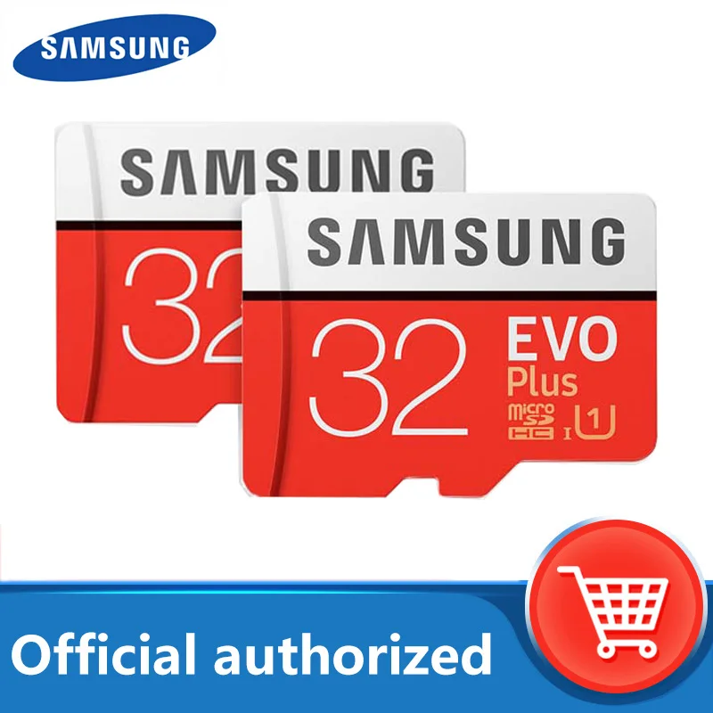 Карта памяти MicroSD SAMSUNG EVO Plus карты 32 Гб 64 128 ГБ 256 Class10 microSDXC U3 UHS I Разъем для TF 4 к HD