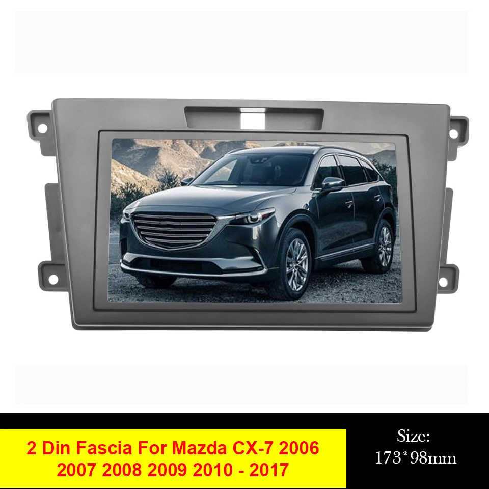 

Автомобильный радиоприемник стикер на пластине крепления 2 Din аудио Радио стерео панель для Mazda CX-7 CX7 Авто Панель тире Установка ободок отдел...