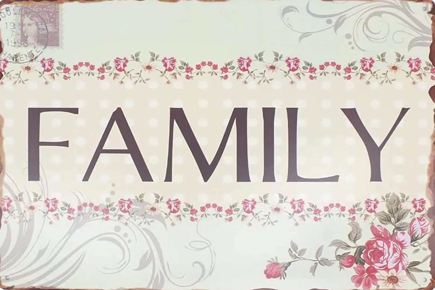 

Family Retro Metal Tin Sign Plaque Poster Wall Decor Art Shabby Chic Gift