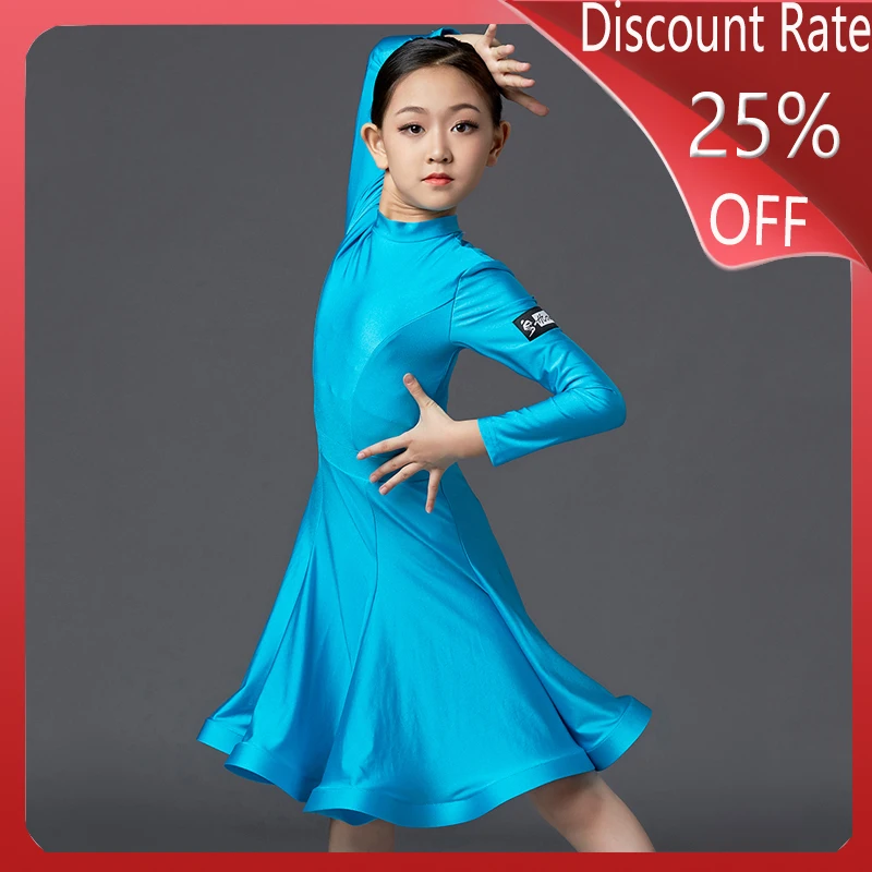 Платья для латиноамериканских танцев девочек Юбки Fishbone Юбка бального Танго