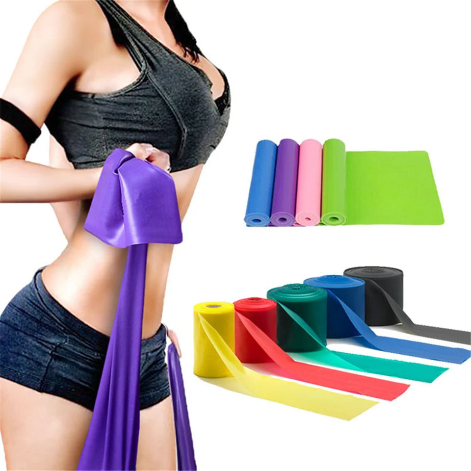 

1.5m TPE Yoga Resistance Bands Pialtes Rubber Band Yoga Training Expander Elastic Strength Loop Bands for Crossfit Gym Sports