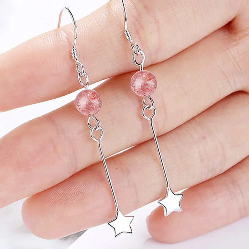 MEETSOFT посеребренные предотвращающие аллергию Висячие серьги для женщин Модный