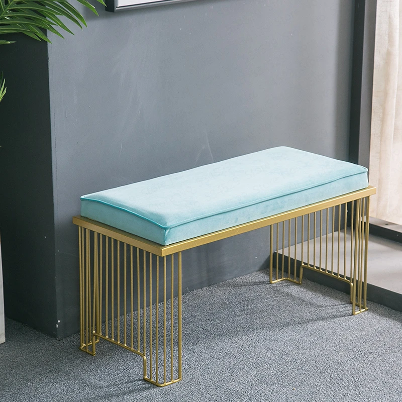 Скамейка для обуви в скандинавском стиле простая современная обувь дверей