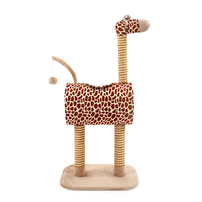

Zeze Cat Climbing Frame Cat Litter Four Seasons Universal Cat Scratch Board Cat Frame With Nest Giraffe Cat Toy Pet Supplies
