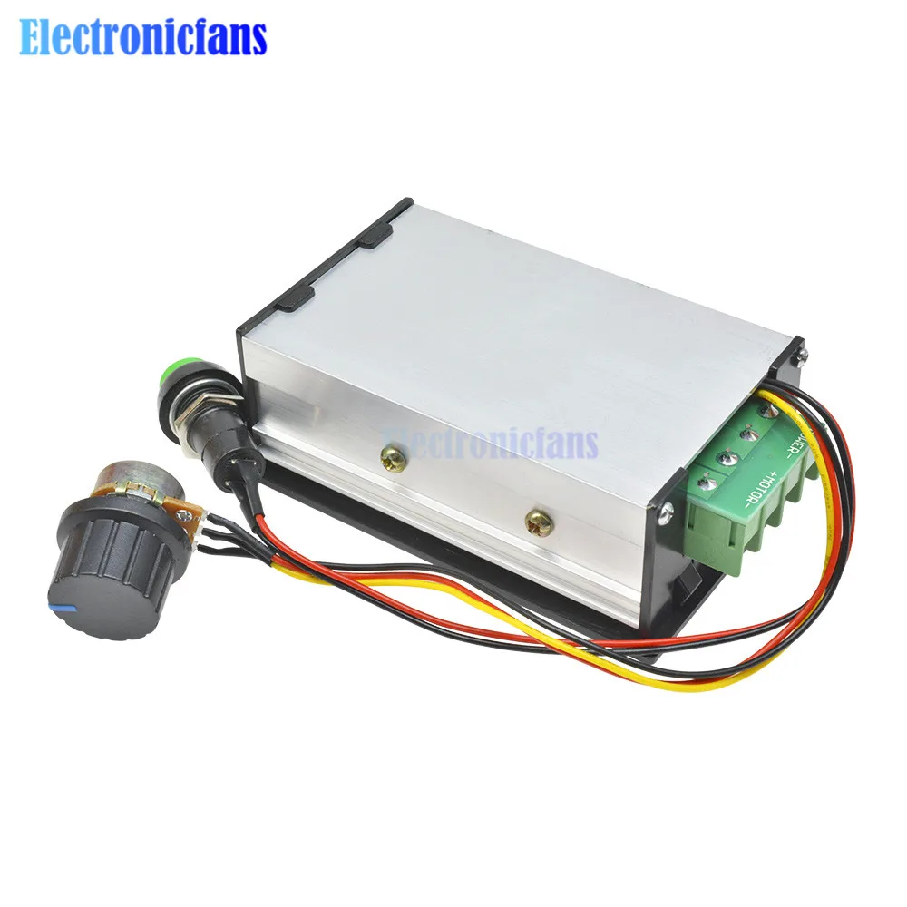 30A DC 6V 12V 24V 48V PWM Motor Speed Controller LED Digital Display 0~100% adjustable Voltage Regulator W/ Potentiometer Switch |