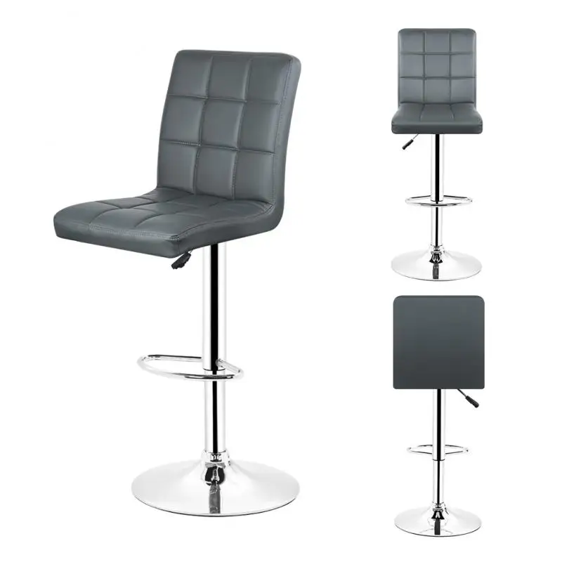 

2pcs/Set Pub Bar Chairs Bar Stools Adjustable Gas Lift Bar Chair ABS Plastic Seat Kitchen Living Room Chairs Bar Furniture HWC
