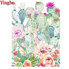 Алмазная мозаика, скандинавский искусство, акварель, кактус, суккуленты, 5d алмазная вышивка ручной работы 5d, алмазная живопись Стразы своими руками