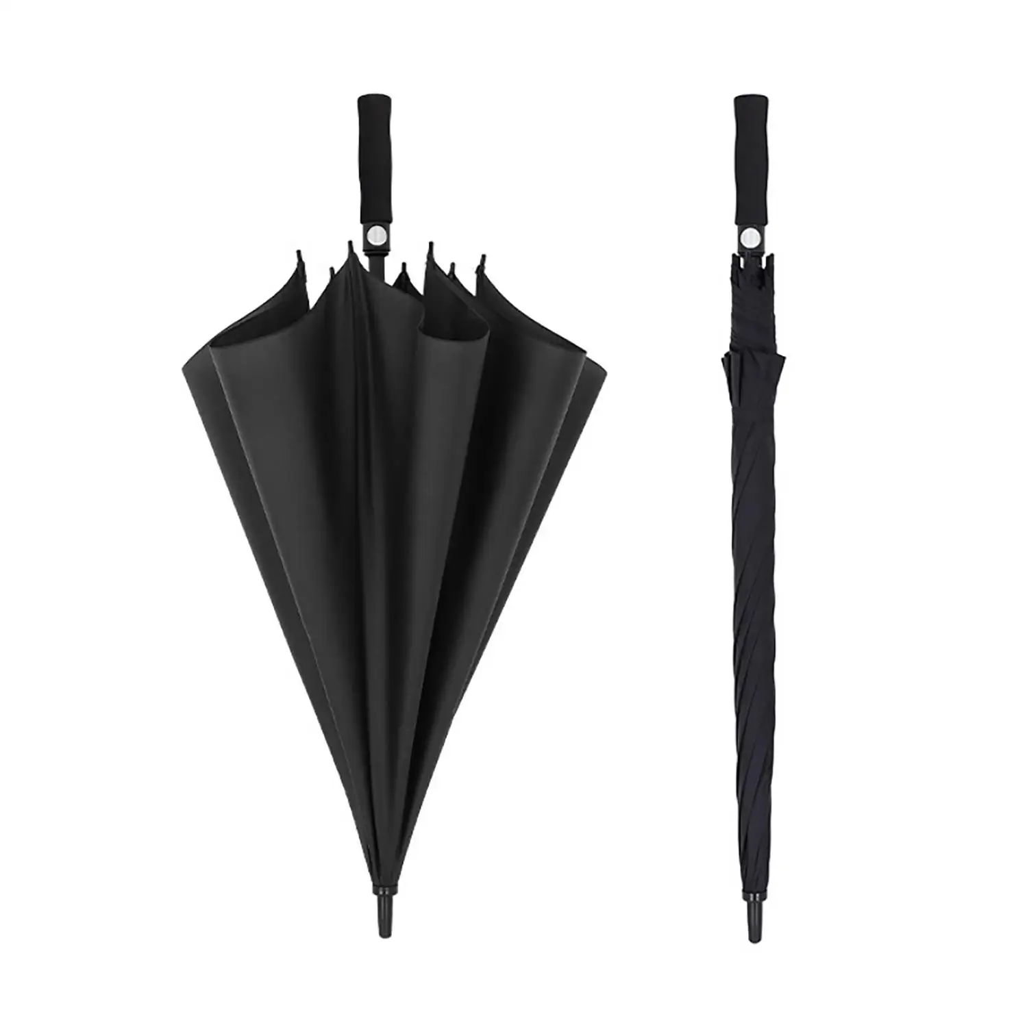 

Классический полностью автоматический большой зонт для гольфа с длинной ручкой, устойчивый к ветру автомобильный зонт, зонт для 3 человек