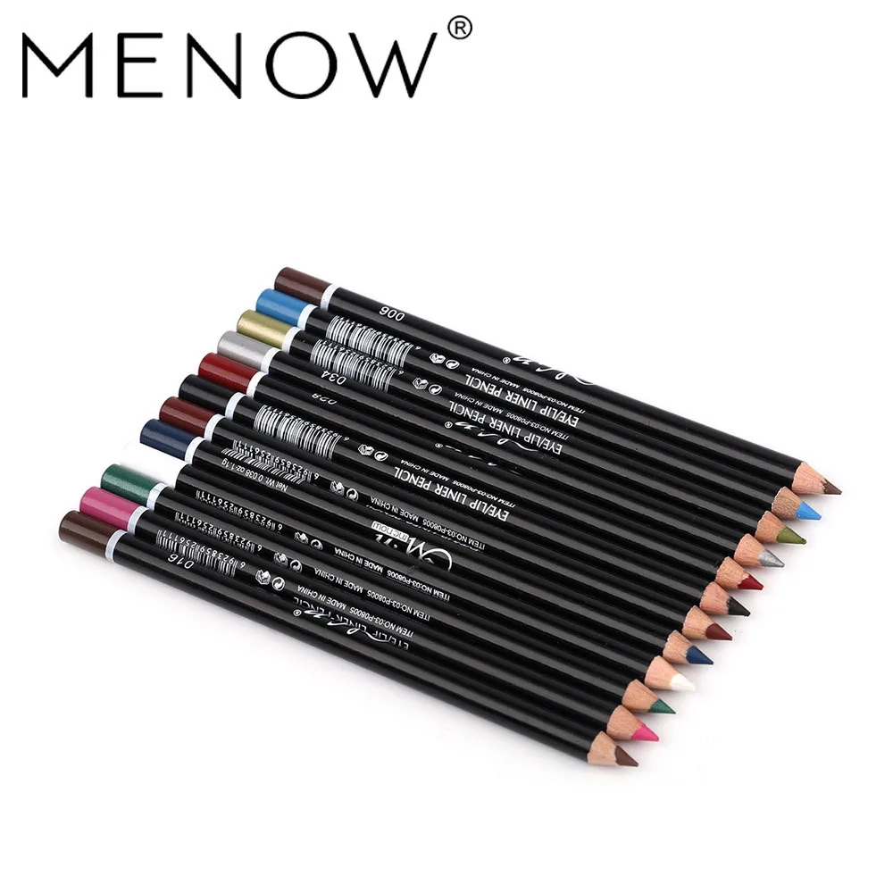 

MENOW 12 Pcs/Set Waterproof Eye Pencil Makeup Pen Eyeliner Eye Pencil Waterproof Beauty Pen Eyeliner Eye Liner Pen Cosmetics