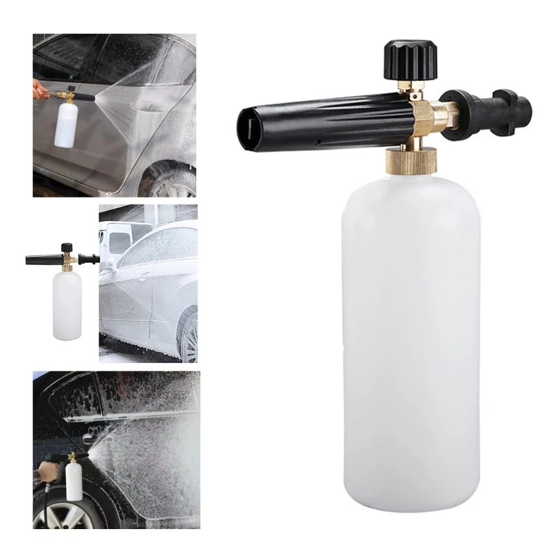 

High Pressure Snow Foam Lance Cannon Soap Dispenser Jet Car Washer Adjustable Nozzle Sprayer Watering Spray Sprinkler Cleaning