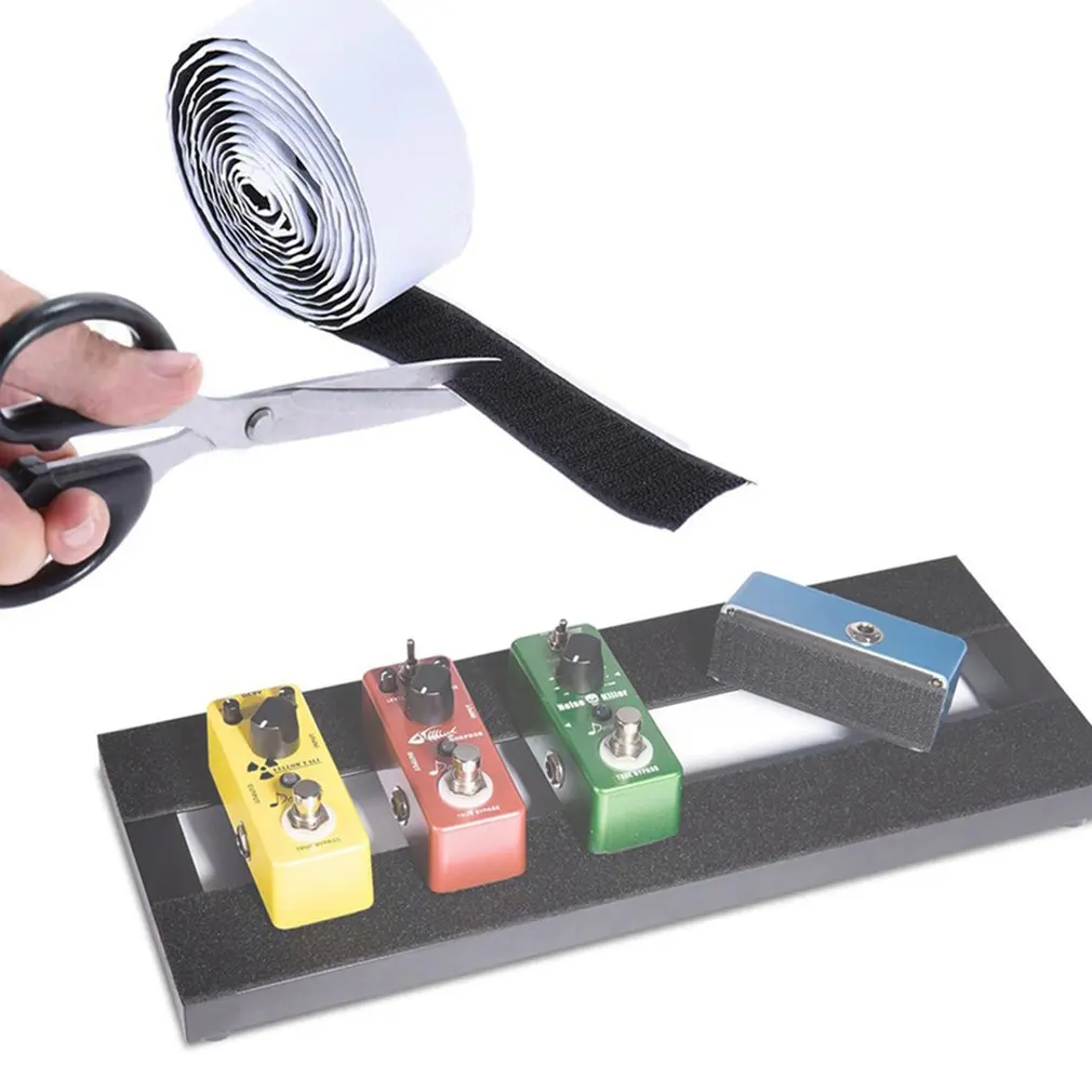 

2.5cm*200cm Adhesive Guitar Pedalboard Pedal Board Pedals Mounting Tape Length Hook Loop Guitar Accessories