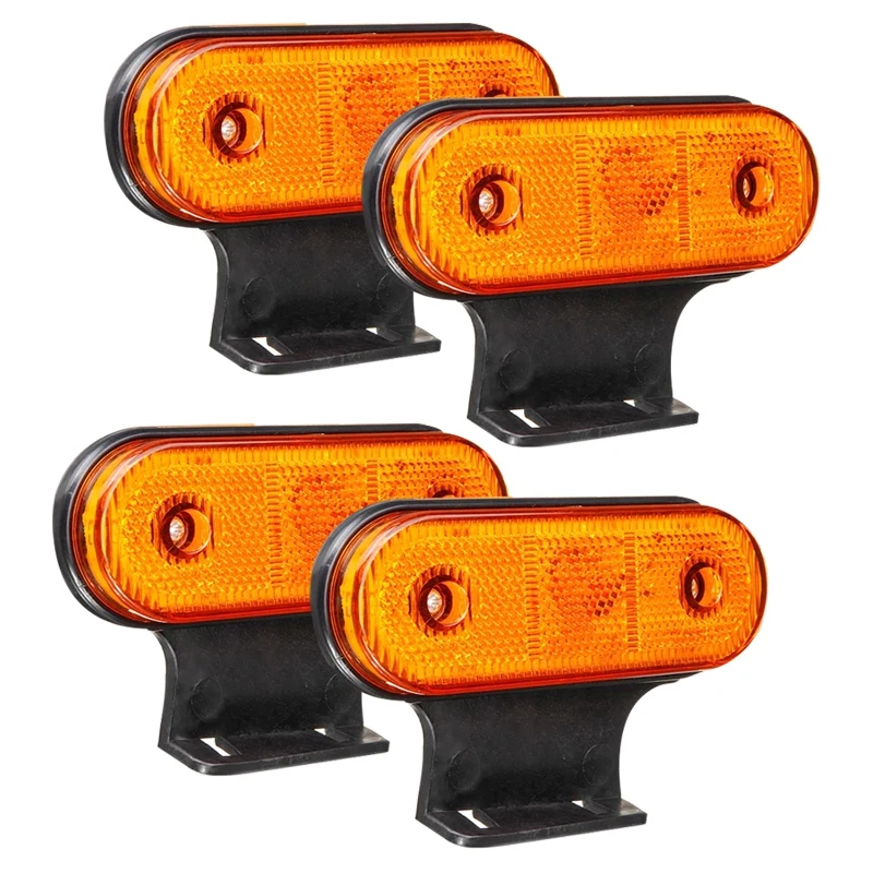 

4Pcs 12V 24V 20 LED Car Truck Side Marker Light Rear Tail Light Accessories for RV Trailer Lorry Pickup Boat