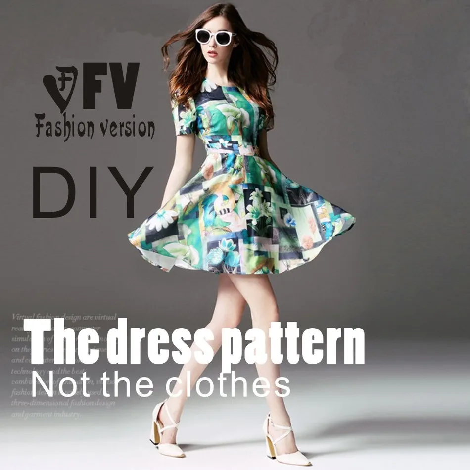 Платья Декоративный Шов Вырезания по шаблону для рисования одежда &quotсделай