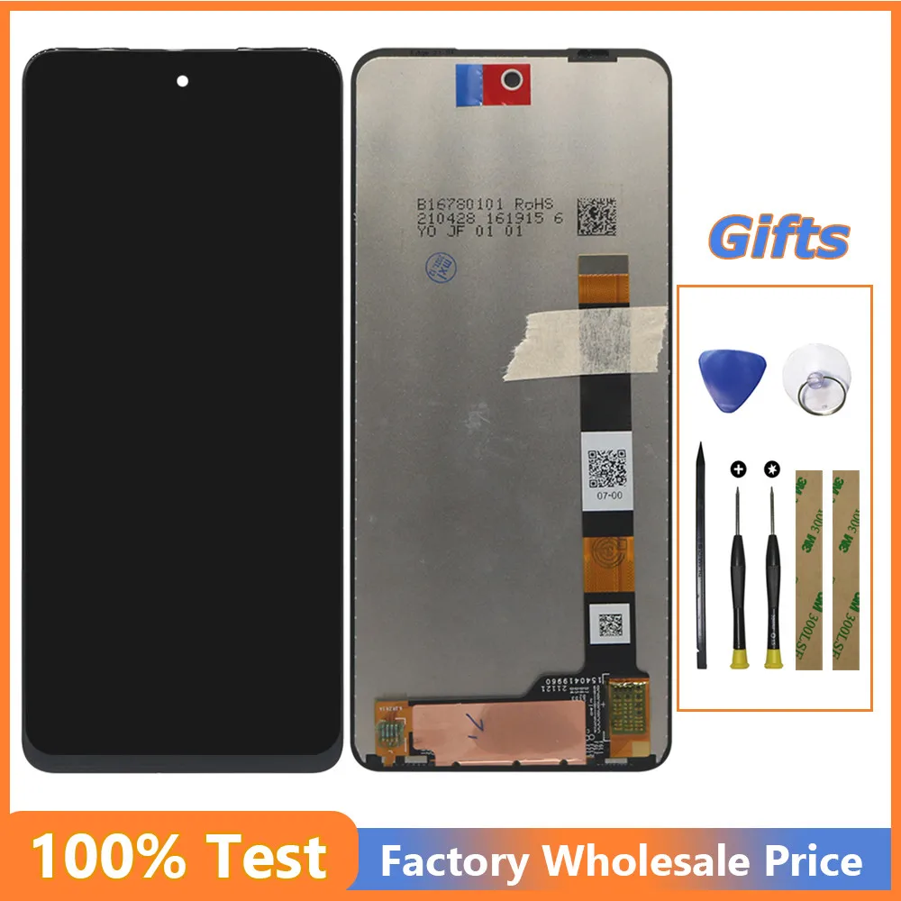 

6.8" Inch LCD Display For Motorola Edge (2021) LCD Display Touch Screen Digitizer Assembly Tools Sticker No Frame