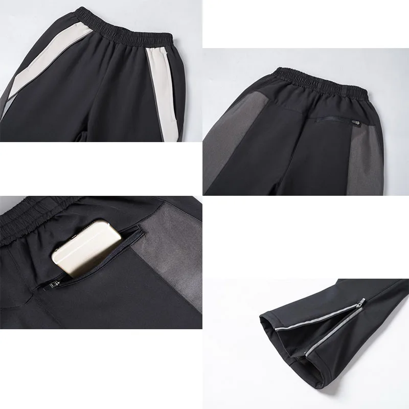 Новые мужские светоотражающие велосипедные брюки на осень и зиму плотные