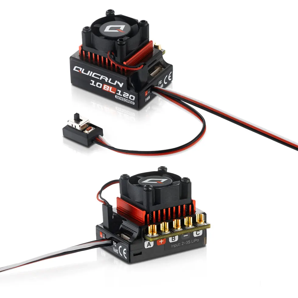 Двигатель Hobbywing 10BL120 ESC Rocket 540 V3 10 5 T 13 21 1/10 для электродвигателя-концентратора 1/12