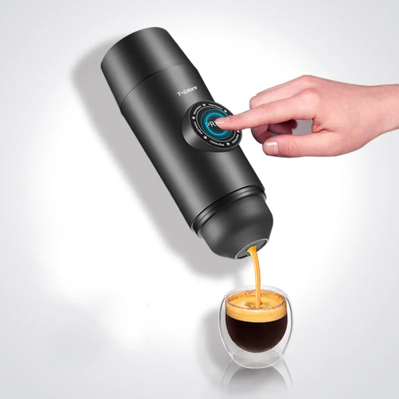 

Портативная электрическая Кофеварка Nespresso, мини-Кофеварка со встроенным аккумулятором, для горячего/холодного отжима, для путешествий на о...