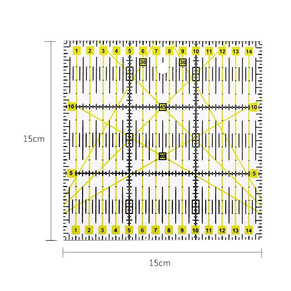 Акриловая Лоскутная выравненная линейка прозрачный трафарет для рисования кожи