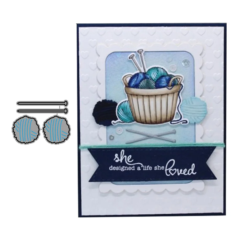 CH вязание металлические Вырубные штампы трафареты для сделай сам