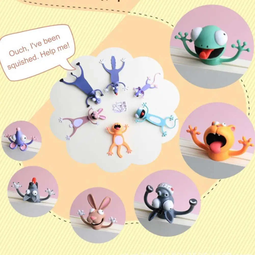 Kawaii 3D Закладка в виде животного сжатие кошка кролик мышь закладки Творческий