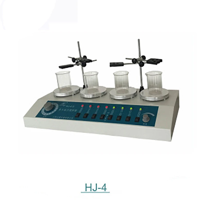 4 heads multi unit Digital display thermostatic Lab magnetic stirrer mixer HJ-4 | Инструменты